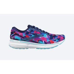 Brooks Ghost 15 Women's Running Shoes Abstract Blue Pink Purple 8.5 Colorful